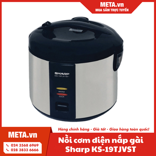Nồi cơm điện nắp gài Sharp KS-19TJVST