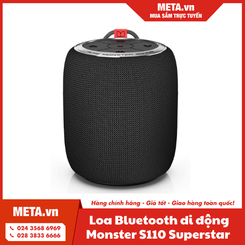 Loa Bluetooth di động Monster S110 Superstar (MS11901-Black)