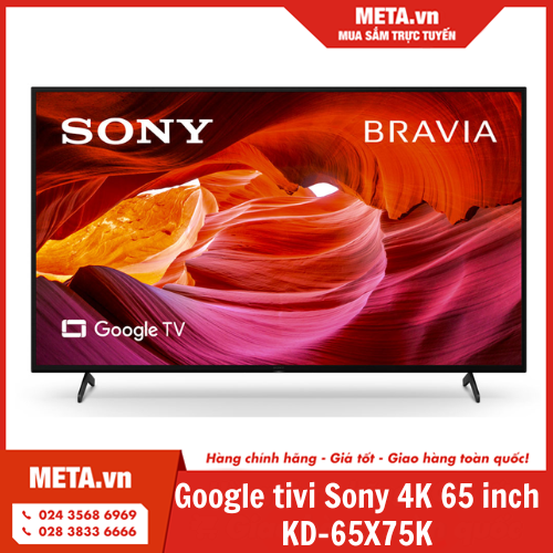 Google tivi Sony 4K 65 inch KD-65X75K