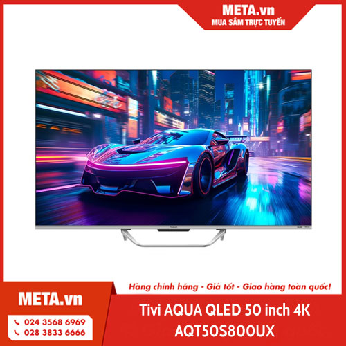 Tivi AQUA QLED 50 inch 4K AQT50S800UX