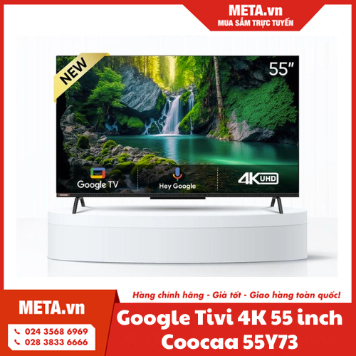 Google tivi 4K 55 inch Coocaa 55Y73