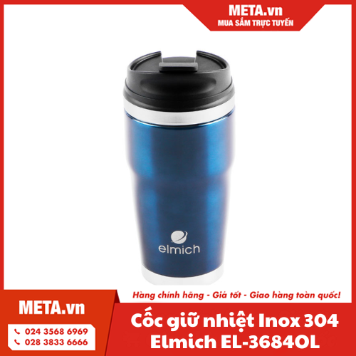 Cốc giữ nhiệt Inox 304 Elmich EL-3684OL