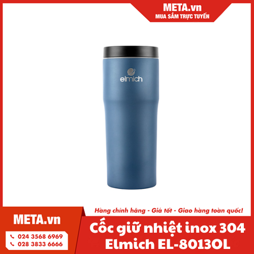 Cốc giữ nhiệt inox 304 Elmich EL-8013OL