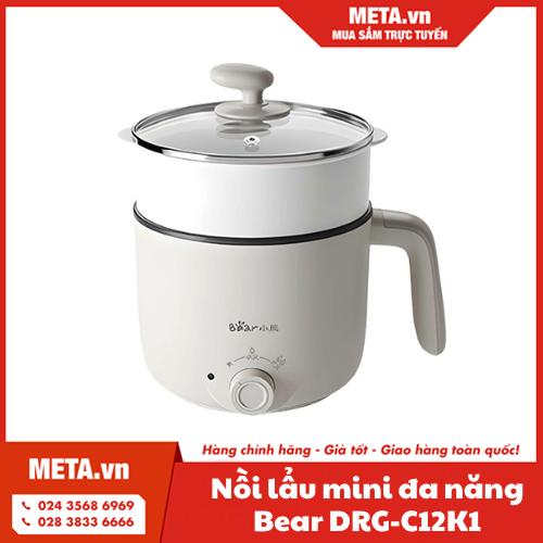 Nồi lẩu mini đa năng Bear DRG-C12K1 1,2 lít