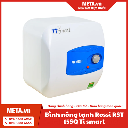 Bình nóng lạnh gián tiếp Rossi RST 15SQ Ti Smart