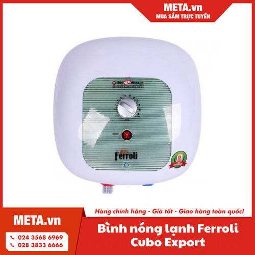 Bình nóng lạnh gián tiếp Ferroli Cubo Export 15L