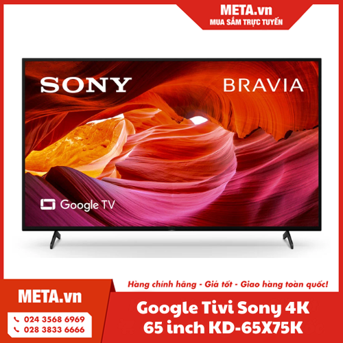 Google tivi Sony 4K 65 inch KD-65X75K