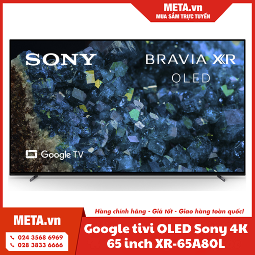 Google tivi OLED Sony 4K 65 inch XR-65A80L