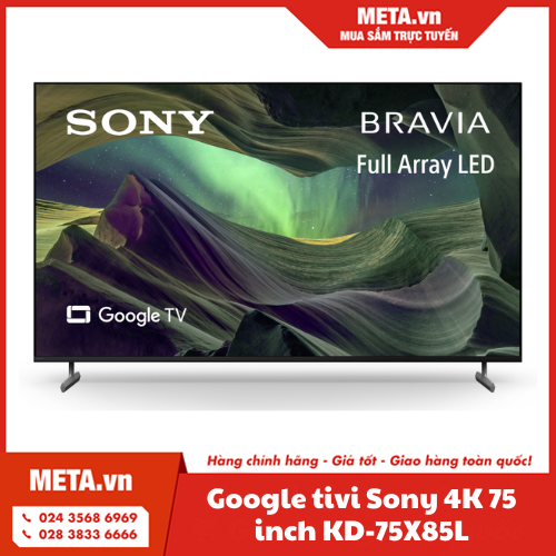 Google tivi Sony 4K 75 inch KD-75X85L