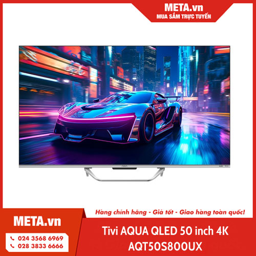 Tivi AQUA QLED 50 inch 4K AQT50S800UX