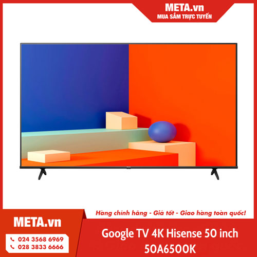 Google TV 4K Hisense 50 inch 50A6500K