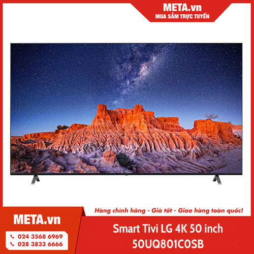 Smart Tivi LG 4K 50 inch 50UQ801C0SB