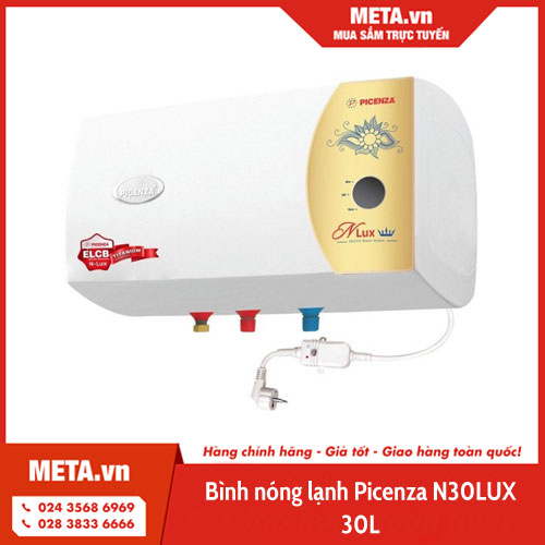 Bình nóng lạnh 30 lít Picenza N30LUX