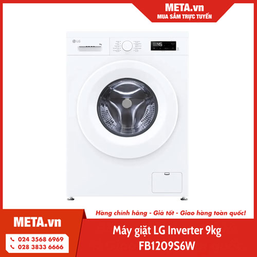 Máy giặt LG Inverter 9kg FB1209S6W 