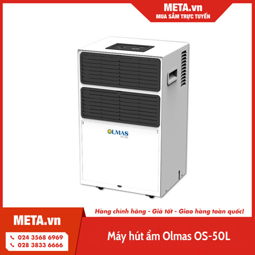 Máy hút ẩm phòng 30m2 Olmas OS-50L