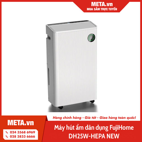 Máy hút ẩm phòng 30m2 FujiHome DH25W-HEPA