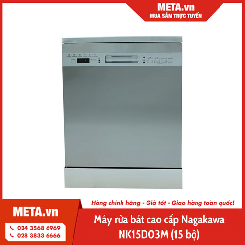 Máy rửa bát cao cấp Nagakawa NK15D03M (15 bộ) 