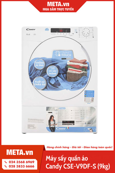 Máy sấy quần áo Candy CSE-V9DF-S (9kg) 