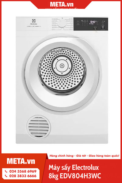 Máy sấy thông hơi Electrolux UltimateCare 8kg EDV804H3WC 