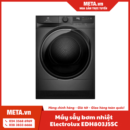 Máy sấy bơm nhiệt Electrolux UltimateCare 8kg EDH803J5WC