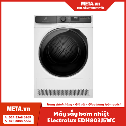 Máy sấy bơm nhiệt Electrolux UltimateCare 8kg EDH803J5SC