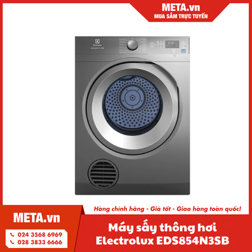 Máy sấy thông hơi Electrolux 8,5kg EDS854N3SB