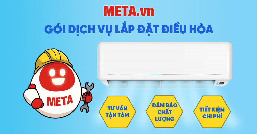 Dịch vụ lắp điều hòa trọn gói tại META