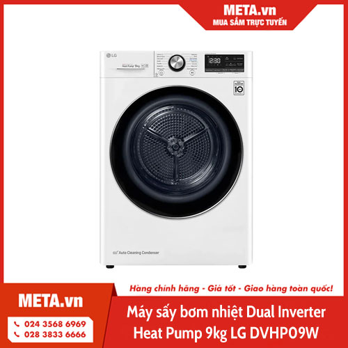 Máy sấy bơm nhiệt Dual Inverter Heat Pump 9kg LG DVHP09W