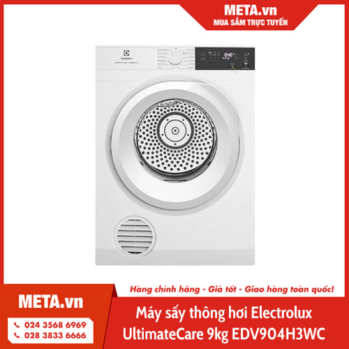 Máy sấy thông hơi Electrolux UltimateCare 9kg EDV904H3WC 