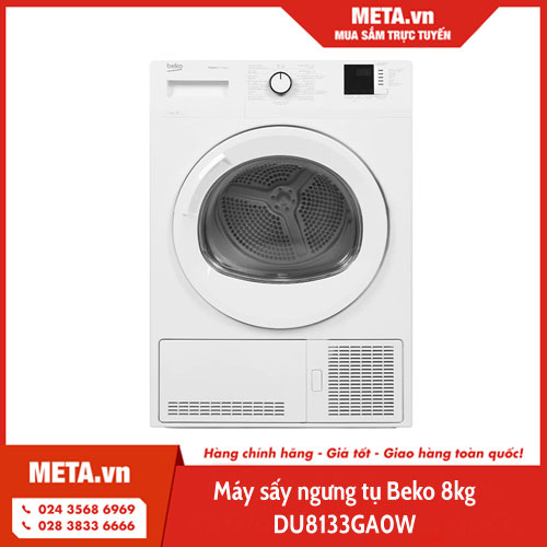 Máy sấy ngưng tụ Beko 8kg DU8133GA0W (Sản xuất Thổ Nhĩ Kỳ)