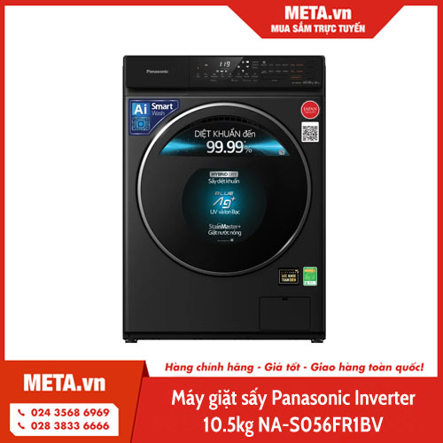 Máy giặt sấy Panasonic Inverter 10,5kg NA-S056FR1BV 