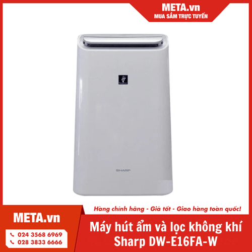 Máy hút ẩm và lọc không khí Sharp DW-E16FA-W