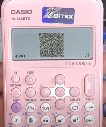 Mã QR đã hiện ra