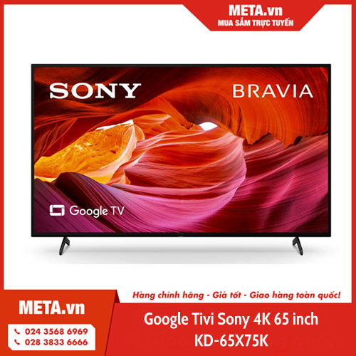 Google Tivi Sony 4K 65 inch KD-65X75K