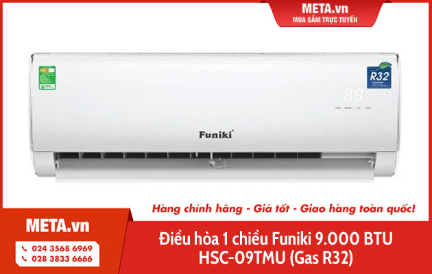 Điều hòa 1 chiều Funiki 9000 BTU HSC-09TMU (Gas R32)