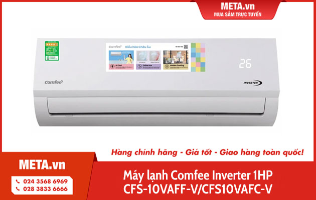 Máy lạnh Comfee Inverter 1HP CFS-10VAFF-V/CFS10VAFC-V
