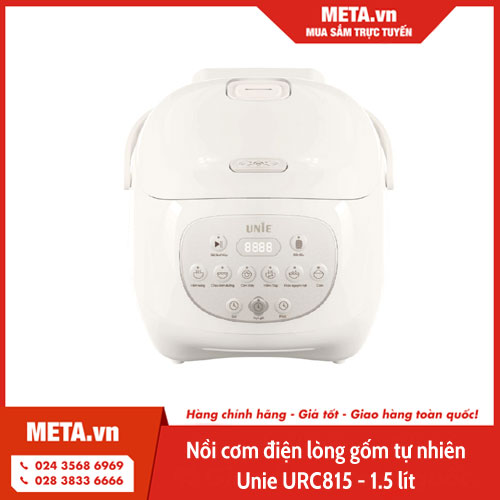 Nồi cơm điện lòng gốm tự nhiên Unie URC815 - 1.5 lít