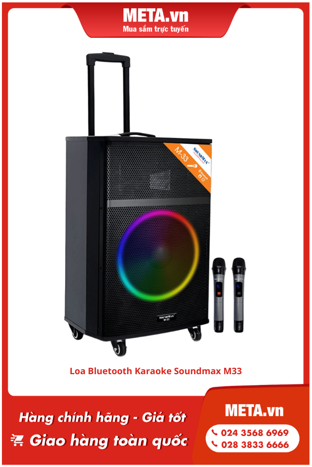 Loa Bluetooth Karaoke Soundmax M33