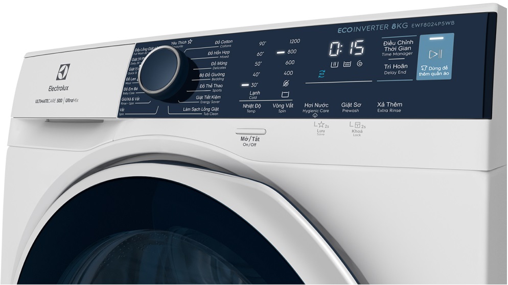 màn hình máy giặt electrolux