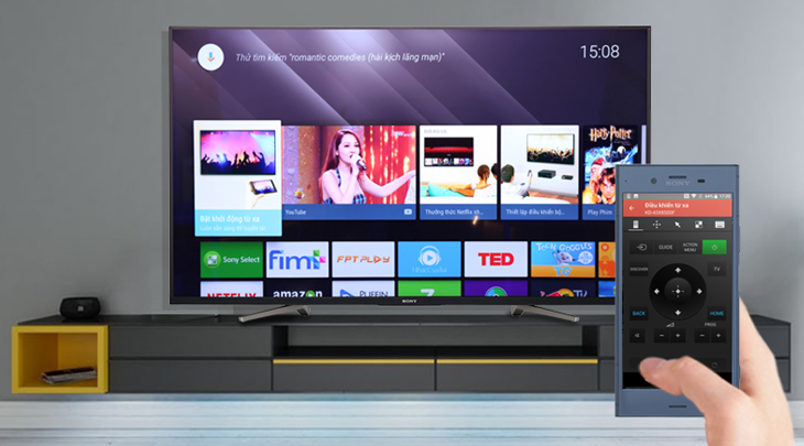 cách chia sẻ màn hình điện thoại qua ứng dụng tivi sony