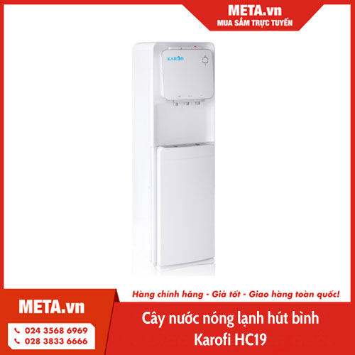 Cây nước nóng lạnh hút bình Karofi HC19