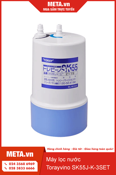 Máy lọc nước để gầm tủ bếp Torayvino SK55J-K-3SET