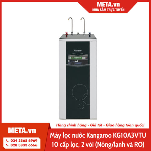 Máy lọc nước Kangaroo KG10A3VTU 10 cấp lọc, 2 vòi