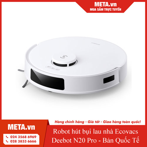 Robot hút bụi lau nhà Ecovacs Deebot N20 Pro - Bản Quốc Tế
