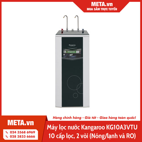 Máy lọc nước Kangaroo KG10A3VTU 10 cấp lọc, 2 vòi (Nóng/lạnh và RO)