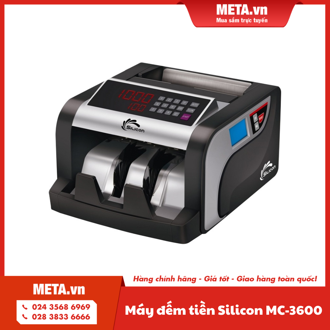 máy đếm tiền silicon mc 3600