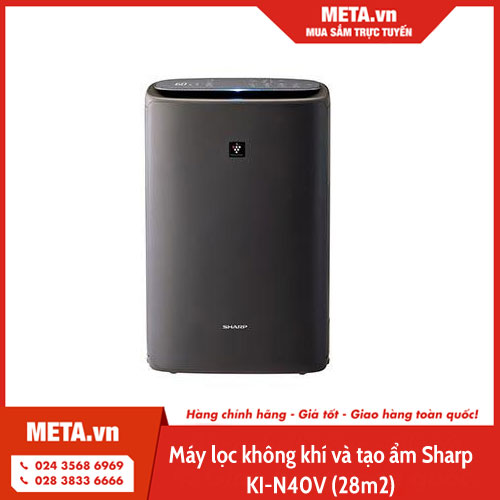 Máy lọc không khí và tạo ẩm Sharp KI-N40V (28m2)