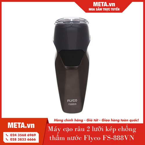 Máy cạo râu 2 lưỡi kép chống thấm nước Flyco FS-888VN