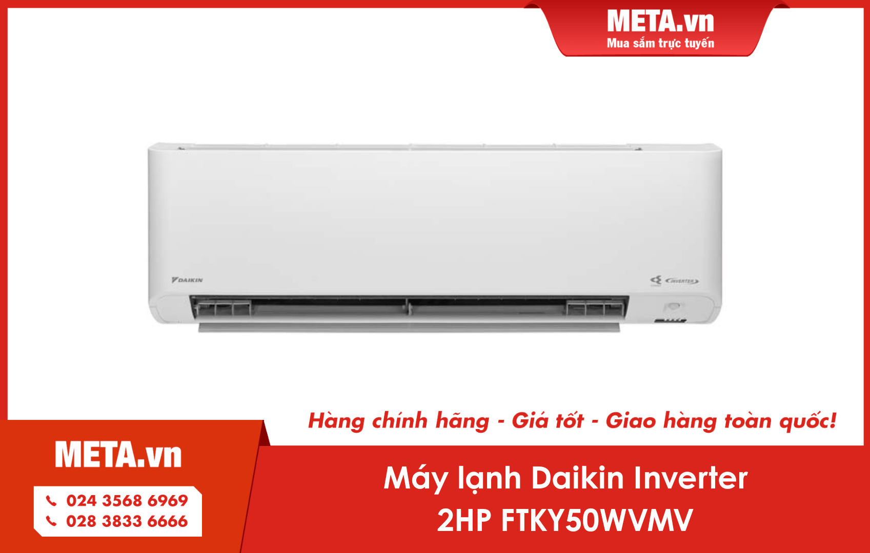 Máy lạnh Daikin Inverter 2HP FTKY50WVMV