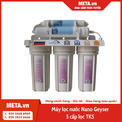 Máy lọc nước Nano Geyser 5 cấp lọc TK5